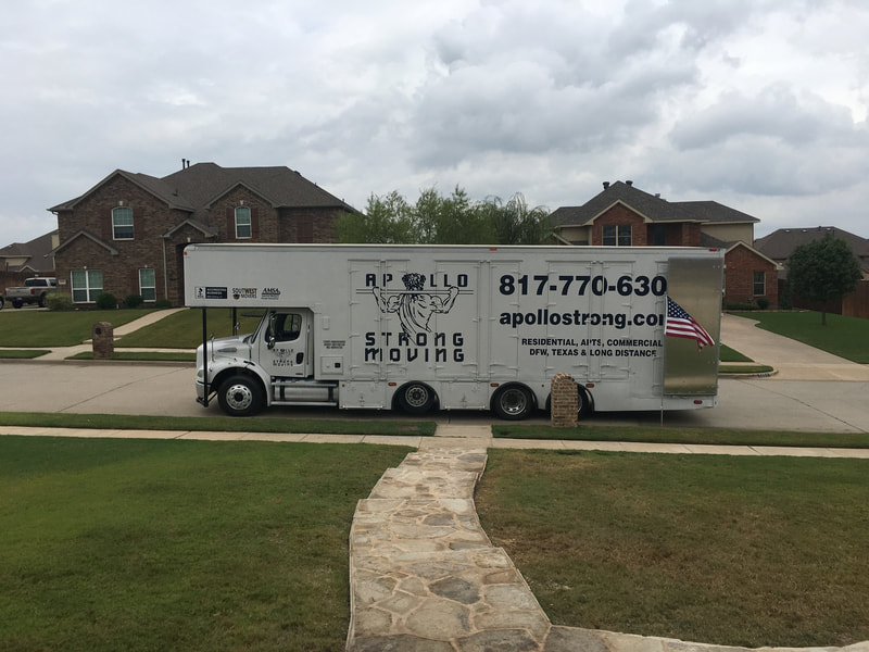 Moving to Dallas Texas Large Van LInes Moving Trucks Moving Quote
